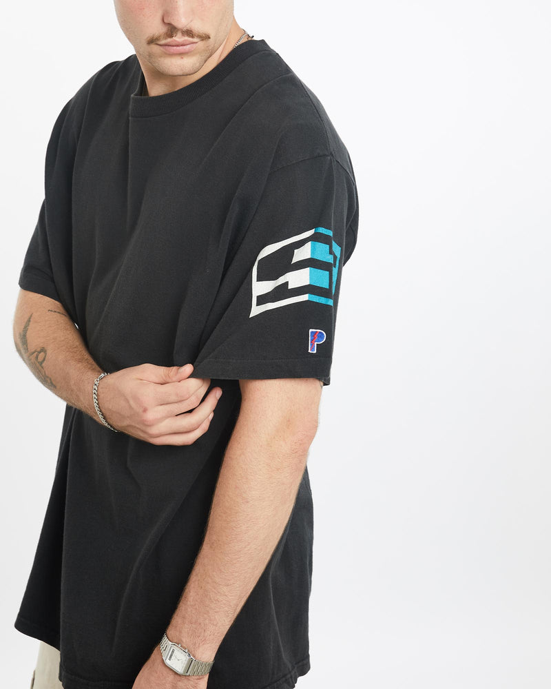 Vintage, 90s, NHL, San, Jose, Sharks, Tee, The Real Deal, size extra large, colour Black, newtown, sydney, australia, thrift store, opshop, preloved, secondhand, sustainable, retro, antique, 70s, 80s, 90s, 2000s, 00s, fashion, clothing, streetwear, trendy, garment, style, boutique, store, shop, archive, sale, cheap, best, top, T-Shirts