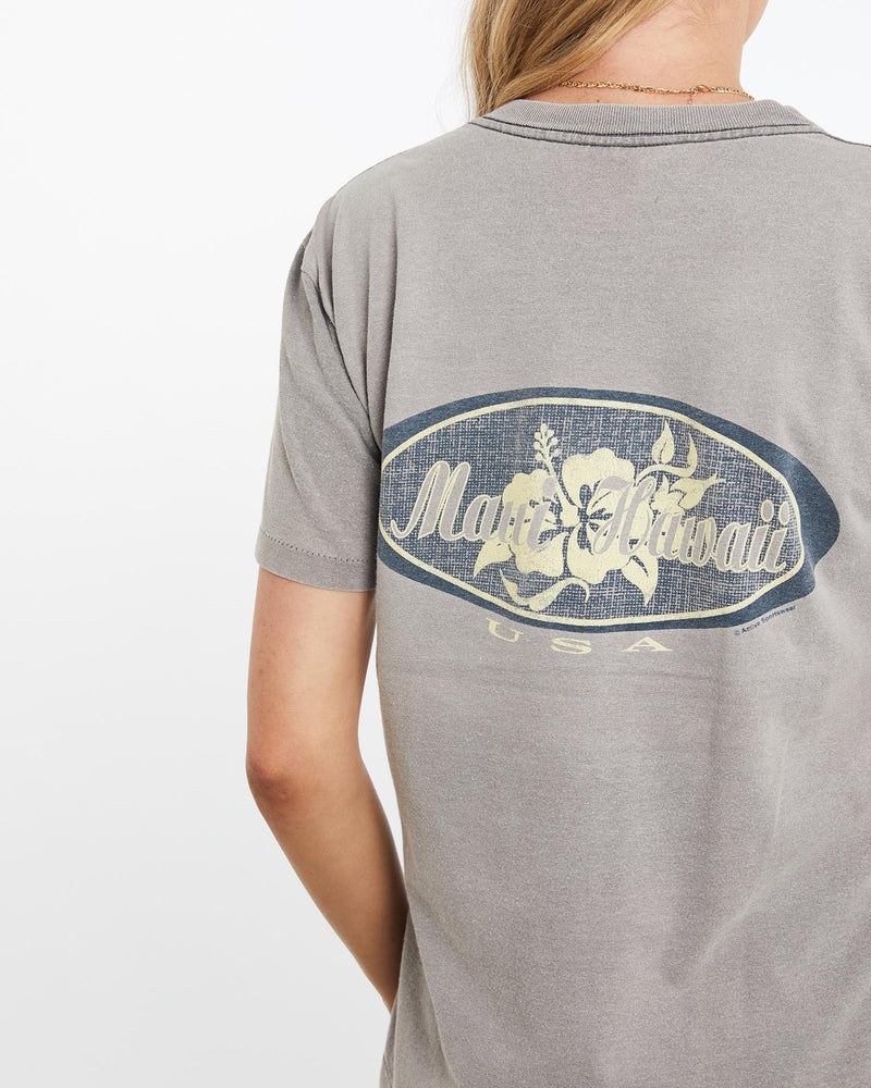Vintage, 90s, Maui, Hawaii, USA, Surf, Tee, The Real Deal, size medium, colour Brown, newtown, sydney, australia, thrift store, opshop, preloved, secondhand, sustainable, retro, antique, 70s, 80s, 90s, 2000s, 00s, fashion, clothing, streetwear, trendy, garment, style, boutique, store, shop, archive, sale, cheap, best, top, T-Shirts