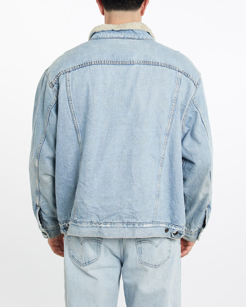 Vintage, Levi's, Sherpa, Lined, Denim, Jacket, The Real Deal, size double extra large, colour Blue, newtown, sydney, australia, thrift store, opshop, preloved, secondhand, sustainable, retro, antique, 70s, 80s, 90s, 2000s, 00s, fashion, clothing, streetwear, trendy, garment, style, boutique, store, shop, archive, sale, cheap, best, top, Jackets