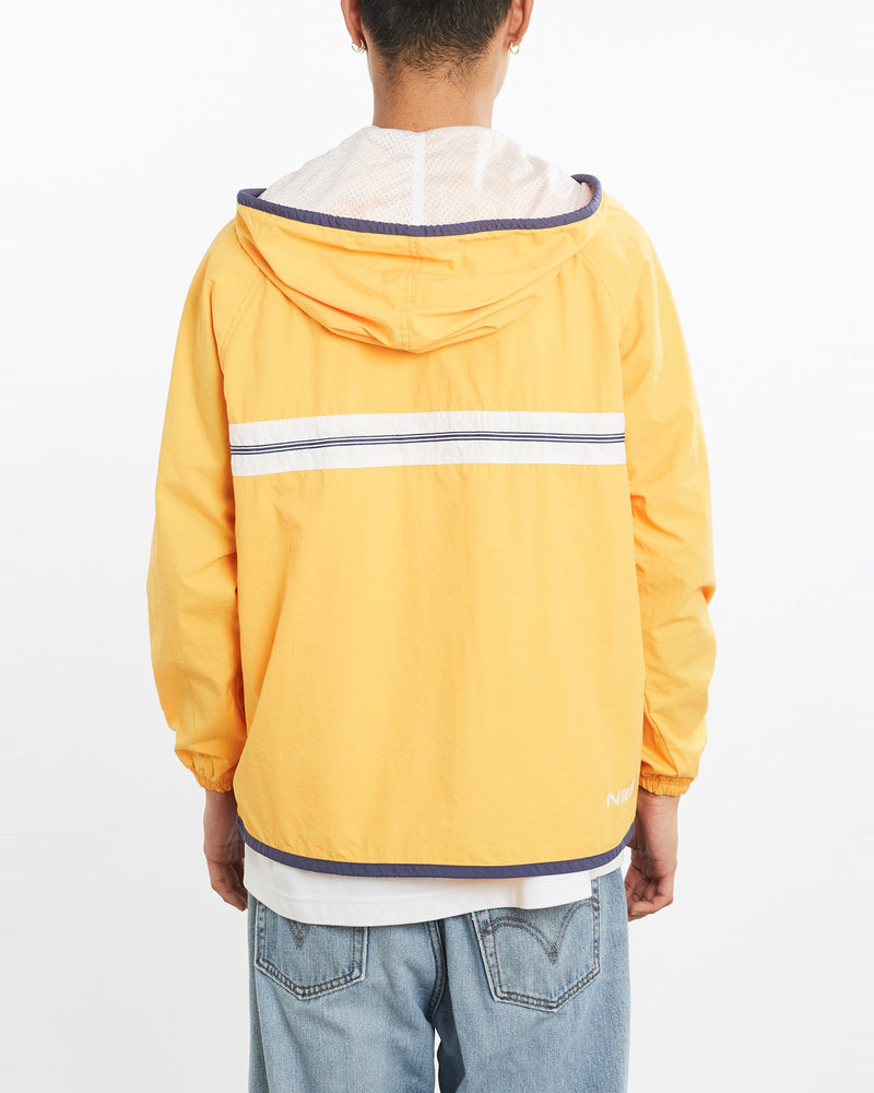 Vintage, 90s, Nike, Windbreaker, Jacket, The Real Deal, size large, colour Yellow, newtown, sydney, australia, thrift store, opshop, preloved, secondhand, sustainable, retro, antique, 70s, 80s, 90s, 2000s, 00s, fashion, clothing, streetwear, trendy, garment, style, boutique, store, shop, archive, sale, cheap, best, top, Jackets
