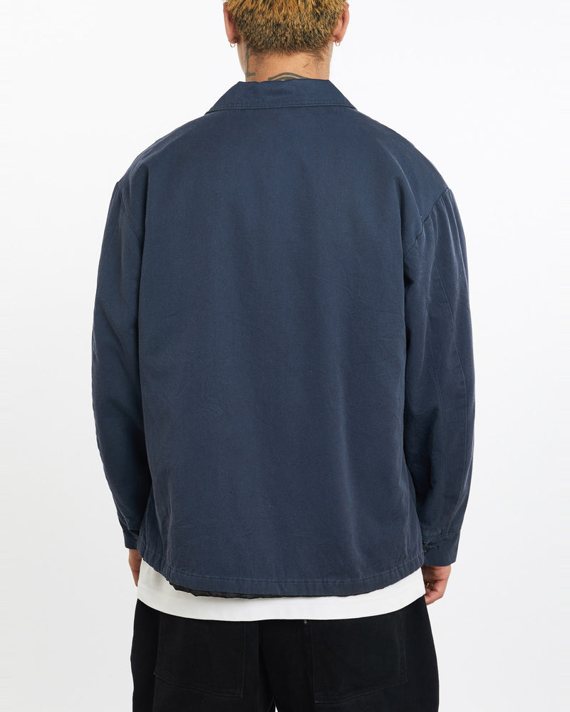 Vintage, Mechanic, Jacket, The Real Deal, size extra large, colour Navy, newtown, sydney, australia, thrift store, opshop, preloved, secondhand, sustainable, retro, antique, 70s, 80s, 90s, 2000s, 00s, fashion, clothing, streetwear, trendy, garment, style, boutique, store, shop, archive, sale, cheap, best, top, Jackets