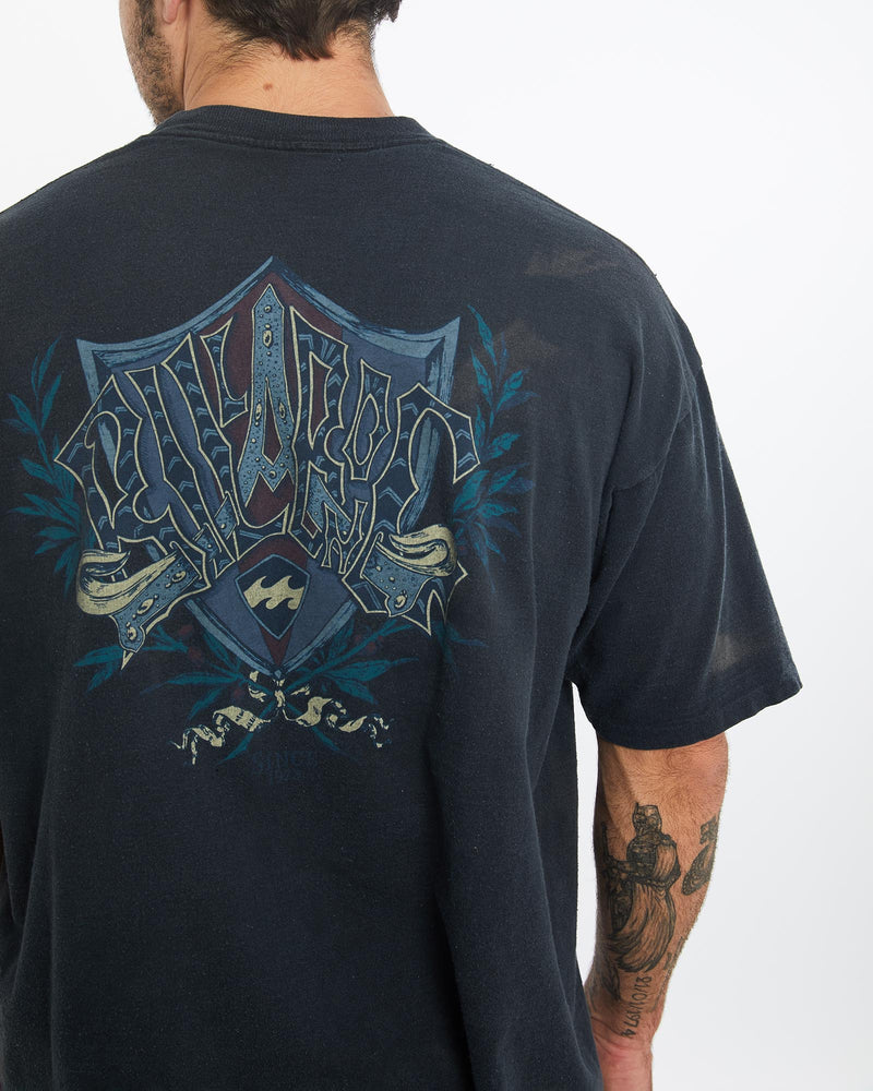 Vintage, 90s, Billabong, Surf, Tee, The Real Deal, size large, colour Black, newtown, sydney, australia, thrift store, opshop, preloved, secondhand, sustainable, retro, antique, 70s, 80s, 90s, 2000s, 00s, fashion, clothing, streetwear, trendy, garment, style, boutique, store, shop, archive, sale, cheap, best, top, T-Shirts