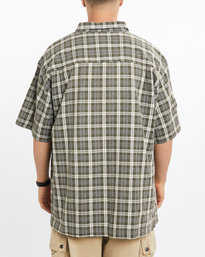 Vintage, 90s, Polo, Ralph, Lauren, Short, Sleeve, Button, Up, Shirt, The Real Deal, size extra large, colour Brown, newtown, sydney, australia, thrift store, opshop, preloved, secondhand, sustainable, retro, antique, 70s, 80s, 90s, 2000s, 00s, fashion, clothing, streetwear, trendy, garment, style, boutique, store, shop, archive, sale, cheap, best, top, Shirts