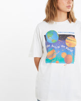 Vintage, 90s, Templeton, Elementary, Planet, Tee, The Real Deal, size medium, colour White, newtown, sydney, australia, thrift store, opshop, preloved, secondhand, sustainable, retro, antique, 70s, 80s, 90s, 2000s, 00s, fashion, clothing, streetwear, trendy, garment, style, boutique, store, shop, archive, sale, cheap, best, top, T-Shirts