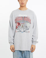 Vintage, NCAA, Crimson, Tide, vs, Buckeyes, Sugar, Bowl, Long, Sleeve, Tee, The Real Deal, size large, colour Grey, newtown, sydney, australia, thrift store, opshop, preloved, secondhand, sustainable, retro, antique, 70s, 80s, 90s, 2000s, 00s, fashion, clothing, streetwear, trendy, garment, style, boutique, store, shop, archive, sale, cheap, best, top, T-Shirts