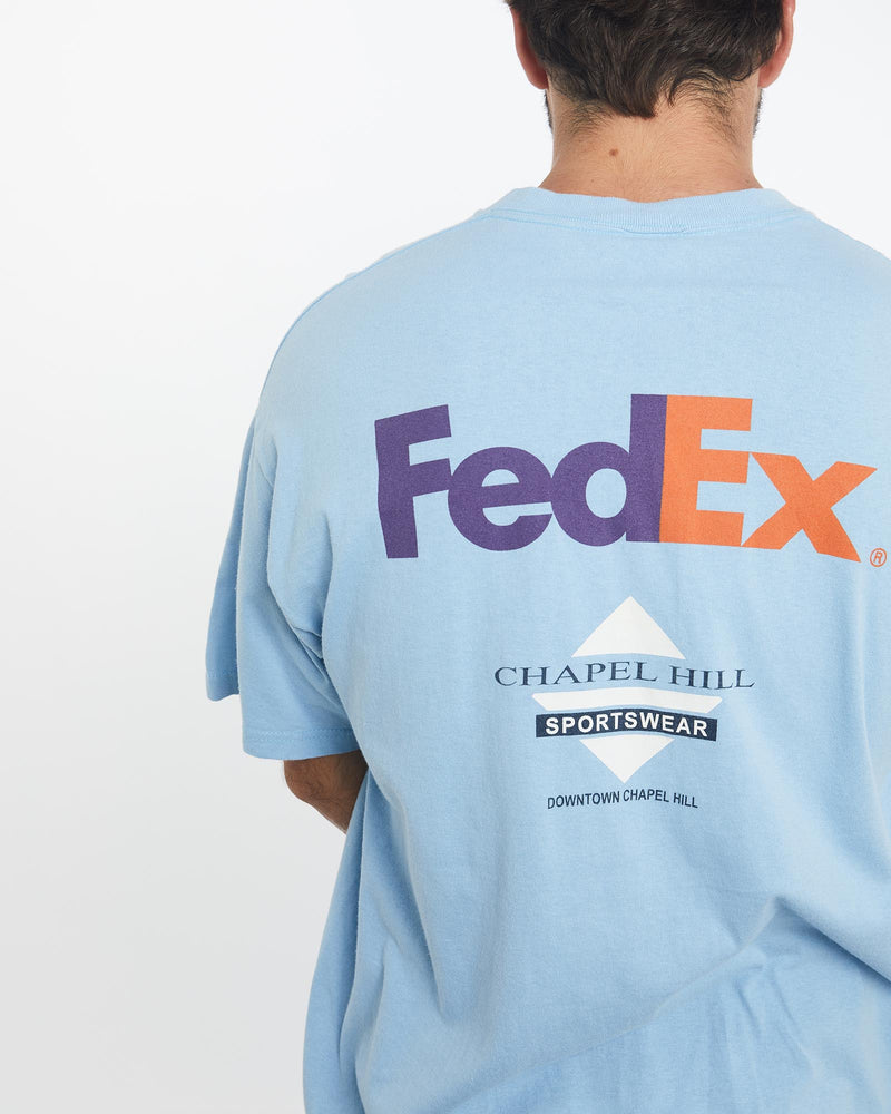 Vintage, University, of, North, Carolina, Football, Tee, The Real Deal, size large, colour Blue, newtown, sydney, australia, thrift store, opshop, preloved, secondhand, sustainable, retro, antique, 70s, 80s, 90s, 2000s, 00s, fashion, clothing, streetwear, trendy, garment, style, boutique, store, shop, archive, sale, cheap, best, top, T-Shirts