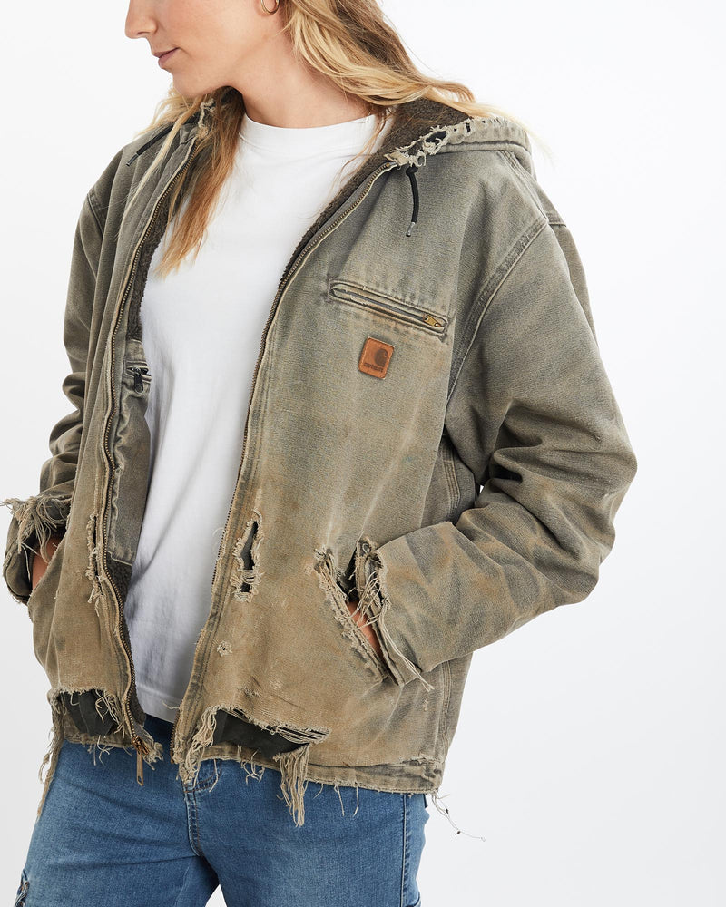 Vintage, Carhartt, Active', Jacket, The Real Deal, size medium, colour Grey, newtown, sydney, australia, thrift store, opshop, preloved, secondhand, sustainable, retro, antique, 70s, 80s, 90s, 2000s, 00s, fashion, clothing, streetwear, trendy, garment, style, boutique, store, shop, archive, sale, cheap, best, top, Jackets