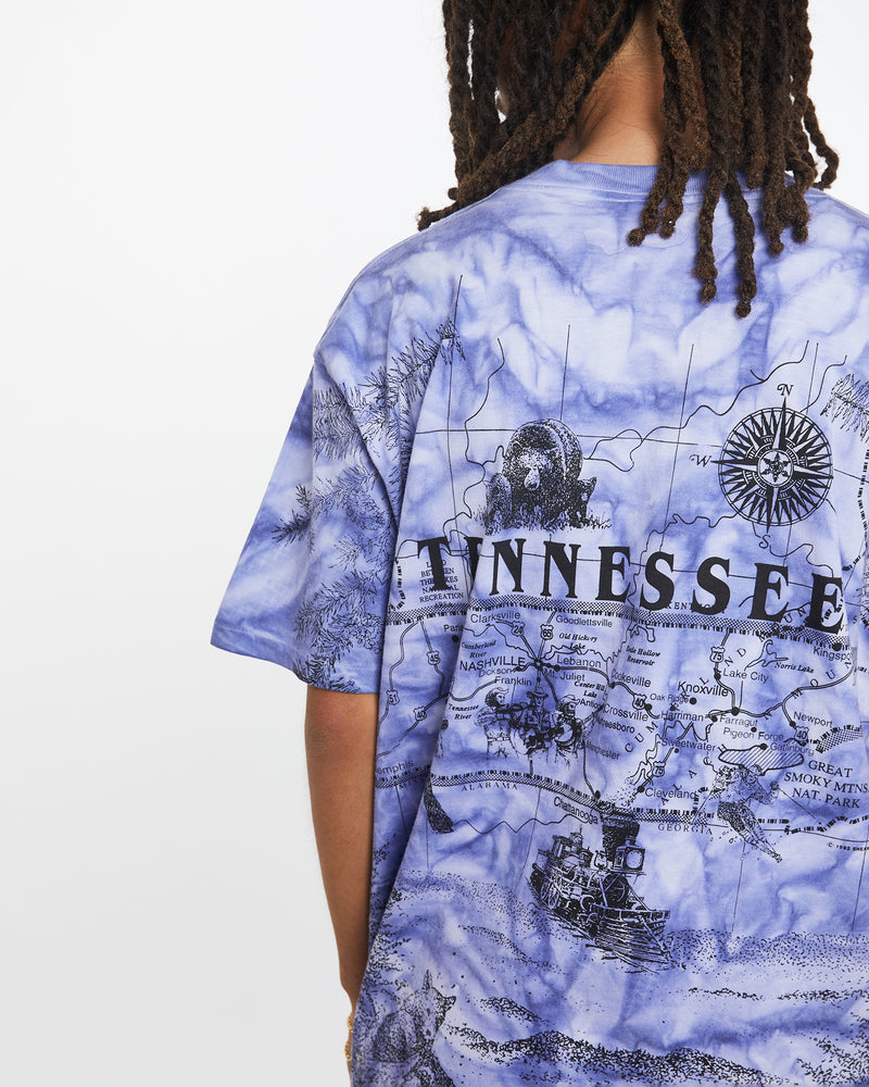 Vintage 1992 Tennessee USA Tee <br>L , The Real Deal , newtown, sydney, australia, thrift store, opshop, preloved, secondhand, sustainable, retro, antique, 70s, 80s, 90s, 2000s, 00s, fashion, clothing, streetwear, trendy, garment, style, boutique, store, shop, archive, sale, cheap, best, top