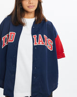 Vintage, Starter, MLB, Cleveland, Indians, Jersey, The Real Deal, size small, colour Black, newtown, sydney, australia, thrift store, opshop, preloved, secondhand, sustainable, retro, antique, 70s, 80s, 90s, 2000s, 00s, fashion, clothing, streetwear, trendy, garment, style, boutique, store, shop, archive, sale, cheap, best, top, T-Shirts