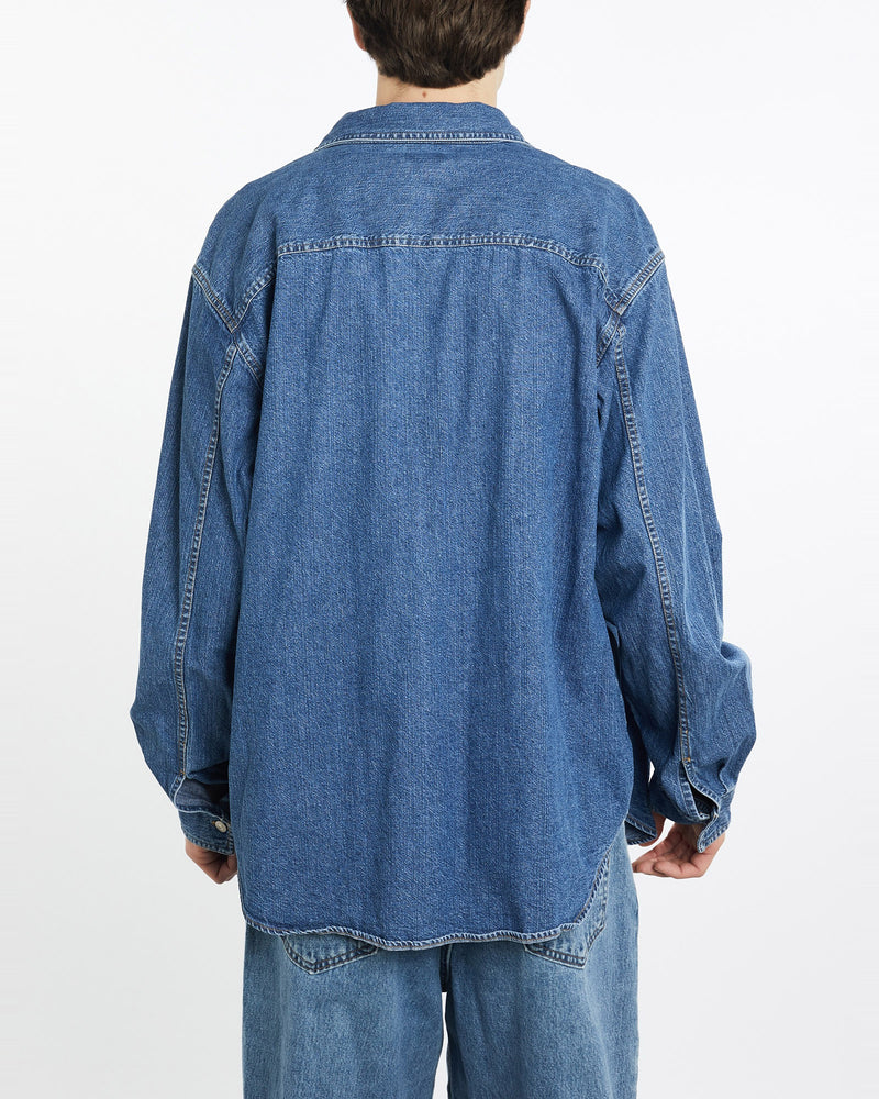 Vintage, Levi's, Denim, Button, Up, Shirt, The Real Deal, size extra large, colour Blue, newtown, sydney, australia, thrift store, opshop, preloved, secondhand, sustainable, retro, antique, 70s, 80s, 90s, 2000s, 00s, fashion, clothing, streetwear, trendy, garment, style, boutique, store, shop, archive, sale, cheap, best, top, Shirts