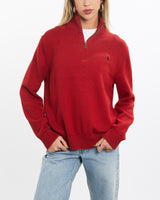 Vintage, Polo, Ralph, Lauren, Quarter, Zip, Sweater, The Real Deal, size extra small, colour Grey, newtown, sydney, australia, thrift store, opshop, preloved, secondhand, sustainable, retro, antique, 70s, 80s, 90s, 2000s, 00s, fashion, clothing, streetwear, trendy, garment, style, boutique, store, shop, archive, sale, cheap, best, top, Sweats and hoodies