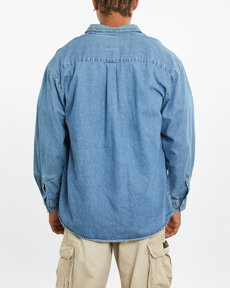 Vintage Dickies Denim Button Up Shirt <br>XL , The Real Deal , newtown, sydney, australia, thrift store, opshop, preloved, secondhand, sustainable, retro, antique, 70s, 80s, 90s, 2000s, 00s, fashion, clothing, streetwear, trendy, garment, style, boutique, store, shop, archive, sale, cheap, best, top