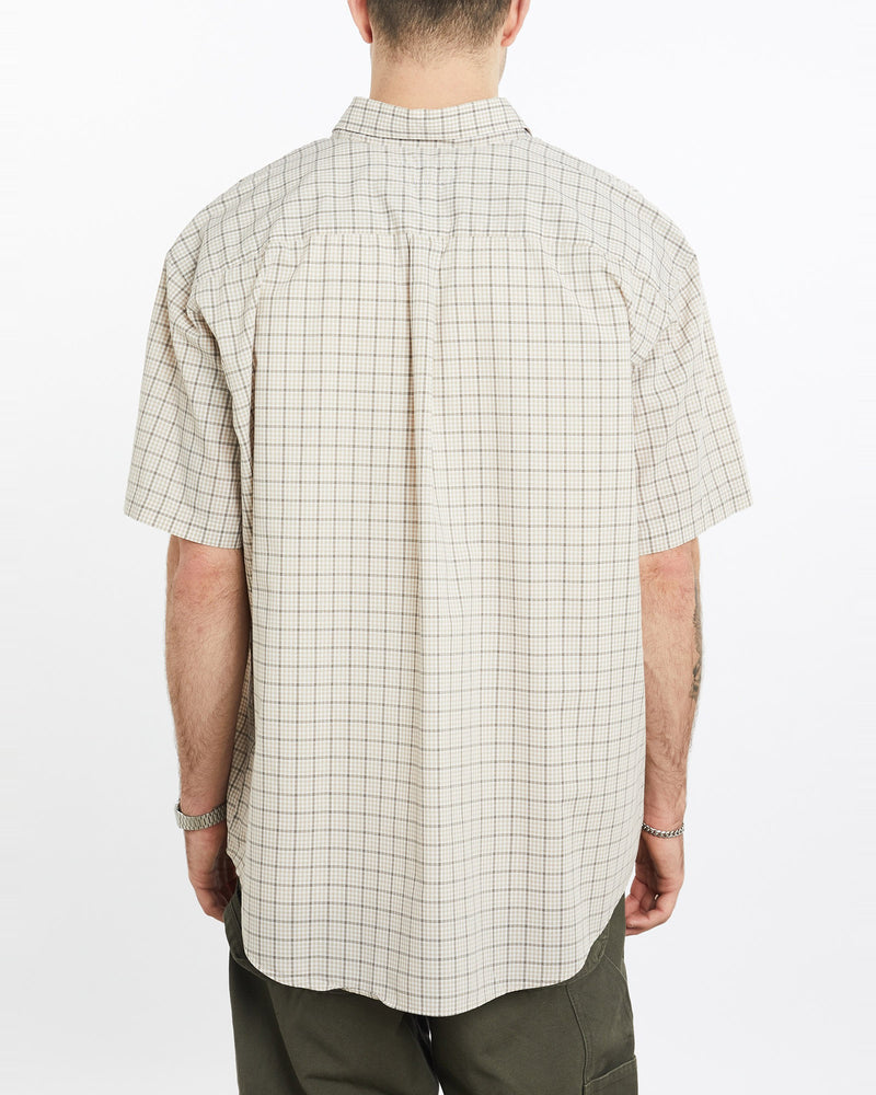 Vintage, 90s, Polo, Ralph, Lauren, Short, Sleeve, Button, Up, Shirt, The Real Deal, size extra large, colour Beige, newtown, sydney, australia, thrift store, opshop, preloved, secondhand, sustainable, retro, antique, 70s, 80s, 90s, 2000s, 00s, fashion, clothing, streetwear, trendy, garment, style, boutique, store, shop, archive, sale, cheap, best, top, Shirts