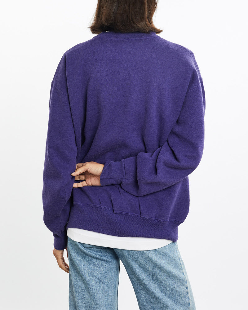 Vintage, 90s, NFL, Minnesota, Vikings, Sweatshirt, The Real Deal, size small, colour Purple, newtown, sydney, australia, thrift store, opshop, preloved, secondhand, sustainable, retro, antique, 70s, 80s, 90s, 2000s, 00s, fashion, clothing, streetwear, trendy, garment, style, boutique, store, shop, archive, sale, cheap, best, top, Sweats and hoodies