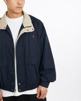 Vintage, 90s, Polo, Ralph, Lauren, Harrington, Jacket, The Real Deal, size extra large, colour Navy, newtown, sydney, australia, thrift store, opshop, preloved, secondhand, sustainable, retro, antique, 70s, 80s, 90s, 2000s, 00s, fashion, clothing, streetwear, trendy, garment, style, boutique, store, shop, archive, sale, cheap, best, top, Jackets
