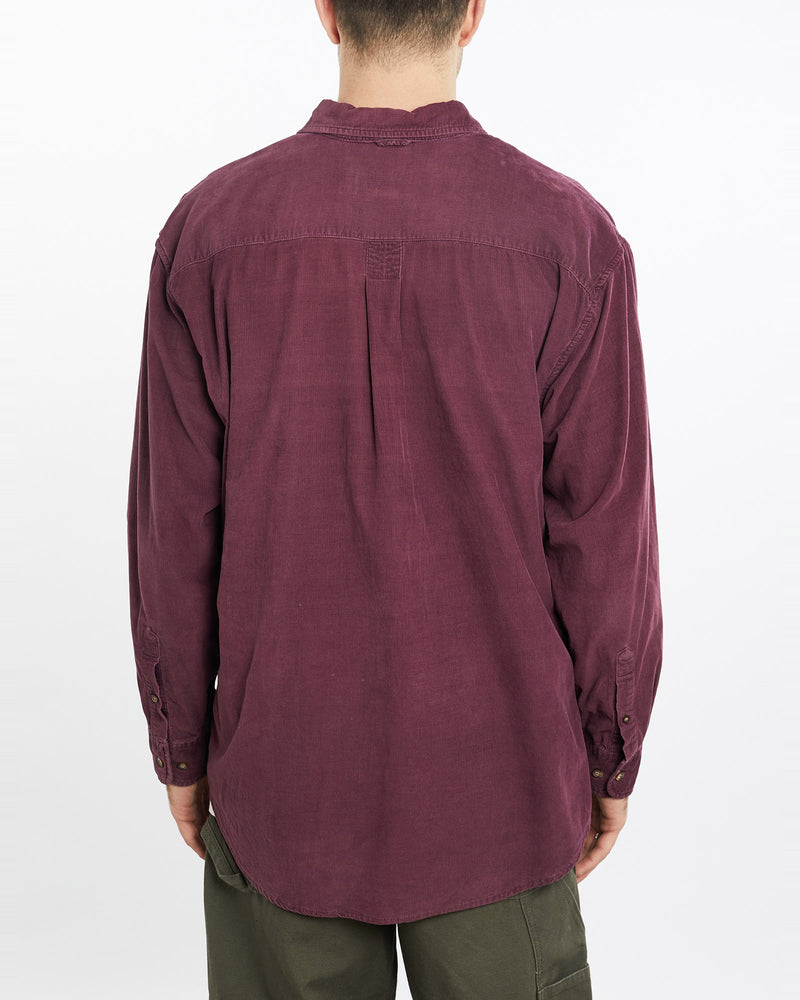 Vintage, Timberland, Corduroy, Button, Up, Shirt, The Real Deal, size extra large, colour Purple, newtown, sydney, australia, thrift store, opshop, preloved, secondhand, sustainable, retro, antique, 70s, 80s, 90s, 2000s, 00s, fashion, clothing, streetwear, trendy, garment, style, boutique, store, shop, archive, sale, cheap, best, top, Shirts
