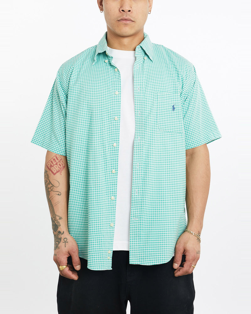 Vintage, 90s, Polo, Ralph, Lauren, Short, Sleeve, Button, Up, Shirt, The Real Deal, size extra large, colour Multicolour, newtown, sydney, australia, thrift store, opshop, preloved, secondhand, sustainable, retro, antique, 70s, 80s, 90s, 2000s, 00s, fashion, clothing, streetwear, trendy, garment, style, boutique, store, shop, archive, sale, cheap, best, top, Shirts