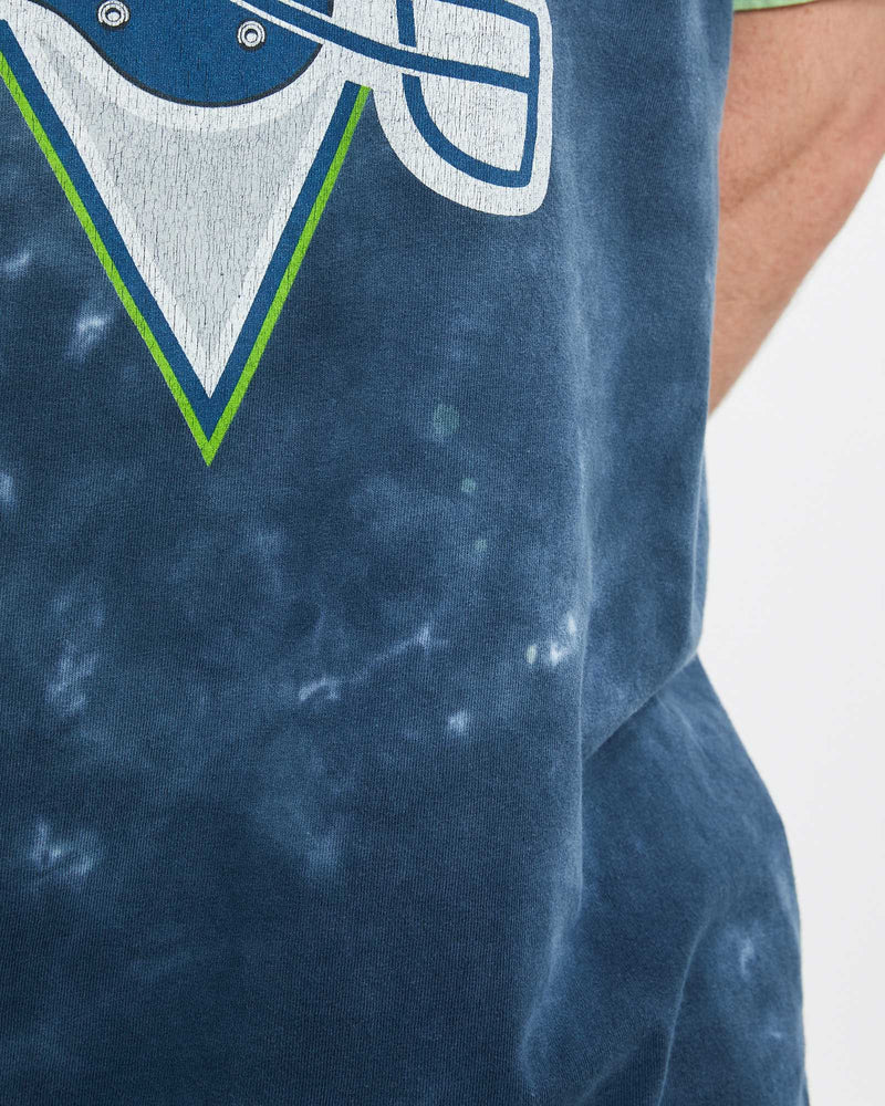 Vintage NFL Seattle Seahawks Tie Dye Tee <br>L , The Real Deal , newtown, sydney, australia, thrift store, opshop, preloved, secondhand, sustainable, retro, antique, 70s, 80s, 90s, 2000s, 00s, fashion, clothing, streetwear, trendy, garment, style, boutique, store, shop, archive, sale, cheap, best, top