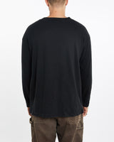 Vintage, Harley, Davidson, Long, Sleeve, Henley, Tee, The Real Deal, size extra large, colour Black, newtown, sydney, australia, thrift store, opshop, preloved, secondhand, sustainable, retro, antique, 70s, 80s, 90s, 2000s, 00s, fashion, clothing, streetwear, trendy, garment, style, boutique, store, shop, archive, sale, cheap, best, top, T-Shirts