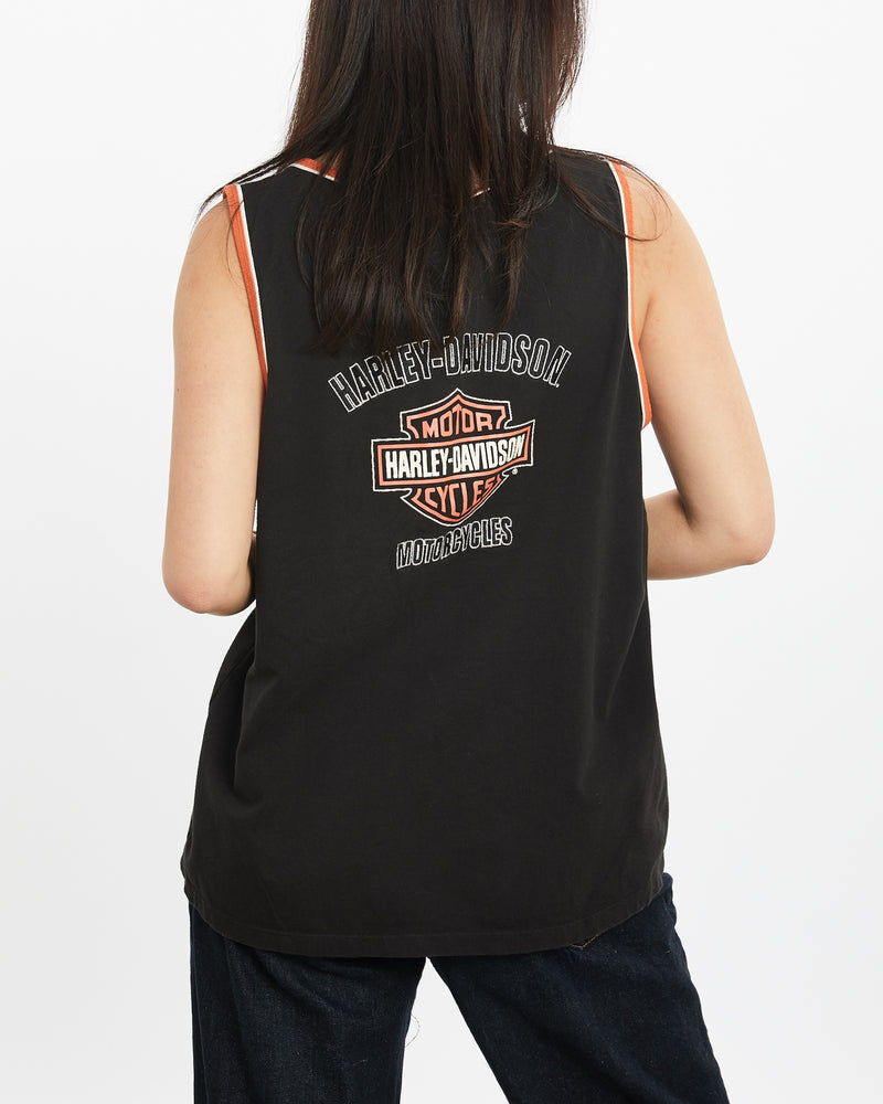 Vintage Harley Davidson Tank <br>S , The Real Deal , newtown, sydney, australia, thrift store, opshop, preloved, secondhand, sustainable, retro, antique, 70s, 80s, 90s, 2000s, 00s, fashion, clothing, streetwear, trendy, garment, style, boutique, store, shop, archive, sale, cheap, best, top