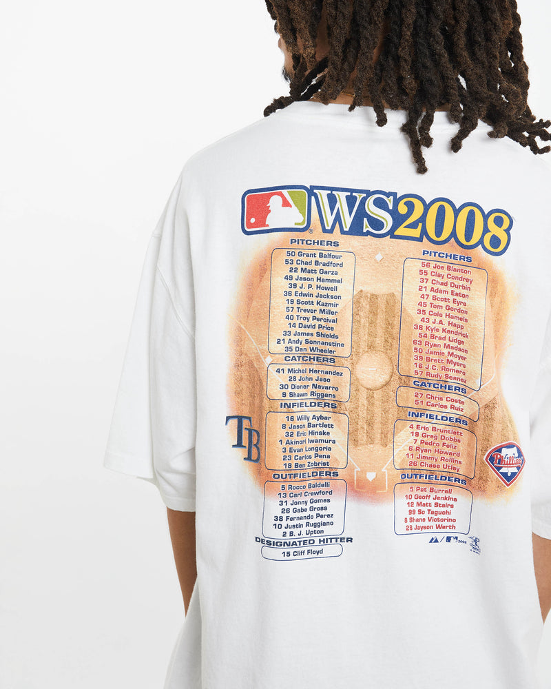 Vintage MLB World Series Tee <br>XL , The Real Deal , newtown, sydney, australia, thrift store, opshop, preloved, secondhand, sustainable, retro, antique, 70s, 80s, 90s, 2000s, 00s, fashion, clothing, streetwear, trendy, garment, style, boutique, store, shop, archive, sale, cheap, best, top