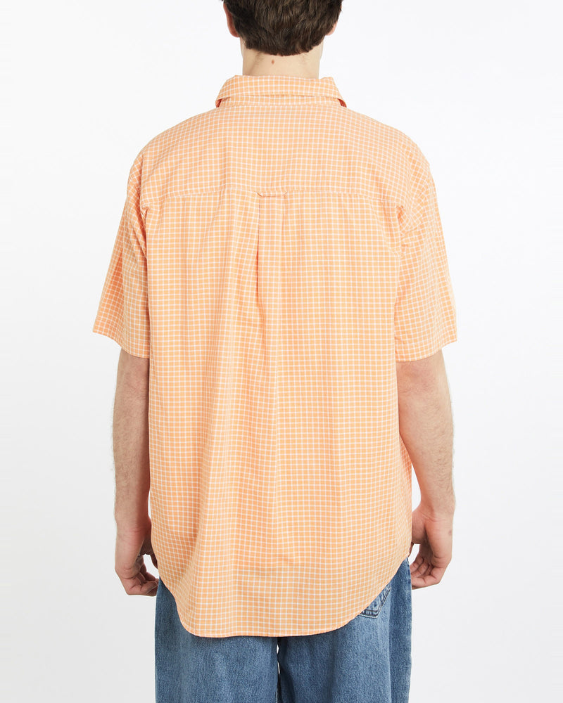 Vintage, 90s, Chaps, Ralph, Lauren, Short, Sleeve, Button, Up, Shirt, The Real Deal, size extra large, colour Orange, newtown, sydney, australia, thrift store, opshop, preloved, secondhand, sustainable, retro, antique, 70s, 80s, 90s, 2000s, 00s, fashion, clothing, streetwear, trendy, garment, style, boutique, store, shop, archive, sale, cheap, best, top, Shirts