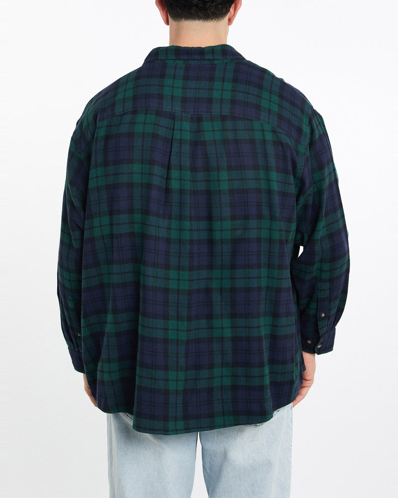 Vintage, 90s, Polo, Ralph, Lauren, Flannelette, Button, Up, Shirt, The Real Deal, size double extra large, colour Multicolour, newtown, sydney, australia, thrift store, opshop, preloved, secondhand, sustainable, retro, antique, 70s, 80s, 90s, 2000s, 00s, fashion, clothing, streetwear, trendy, garment, style, boutique, store, shop, archive, sale, cheap, best, top, Shirts