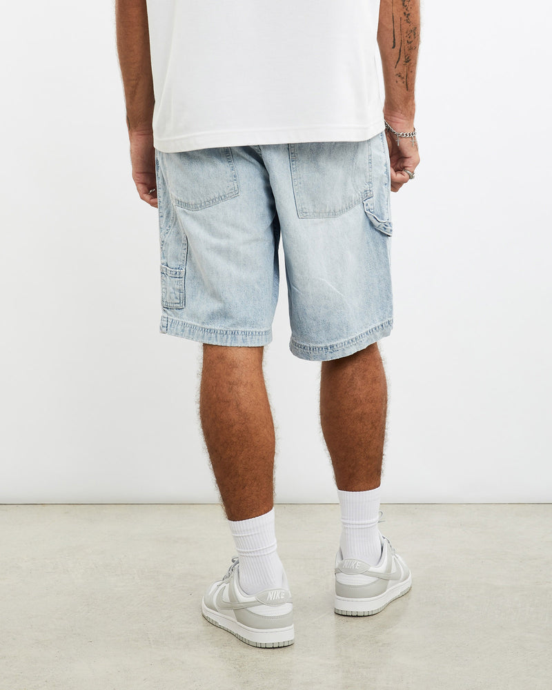 Vintage, Levi's, Denim, Carpenter, Shorts, The Real Deal, size 36", colour Blue, newtown, sydney, australia, thrift store, opshop, preloved, secondhand, sustainable, retro, antique, 70s, 80s, 90s, 2000s, 00s, fashion, clothing, streetwear, trendy, garment, style, boutique, store, shop, archive, sale, cheap, best, top, Shorts