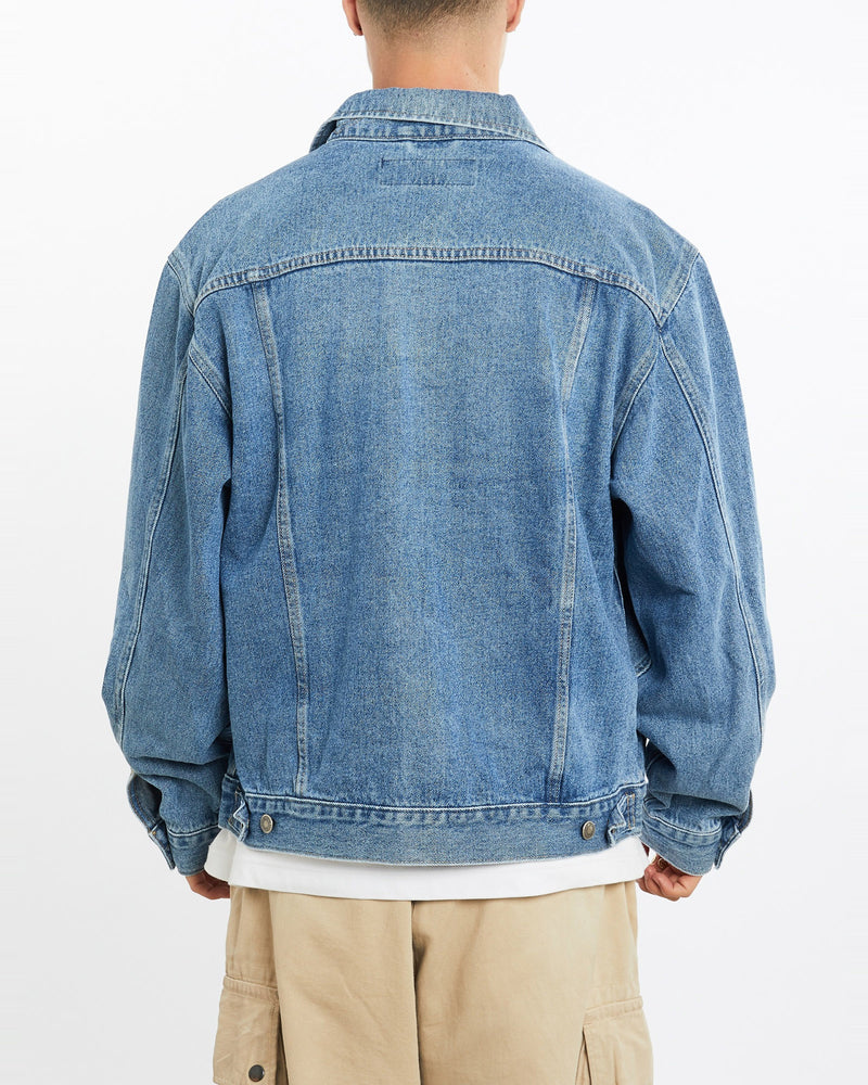 Vintage, Wrangler, Denim, Jacket, The Real Deal, size extra large, colour Blue, newtown, sydney, australia, thrift store, opshop, preloved, secondhand, sustainable, retro, antique, 70s, 80s, 90s, 2000s, 00s, fashion, clothing, streetwear, trendy, garment, style, boutique, store, shop, archive, sale, cheap, best, top, Jackets