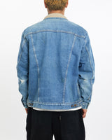 Vintage, Wrangler, Blanket, Lined, Denim, Jacket, The Real Deal, size extra large, colour Blue, newtown, sydney, australia, thrift store, opshop, preloved, secondhand, sustainable, retro, antique, 70s, 80s, 90s, 2000s, 00s, fashion, clothing, streetwear, trendy, garment, style, boutique, store, shop, archive, sale, cheap, best, top, Jackets