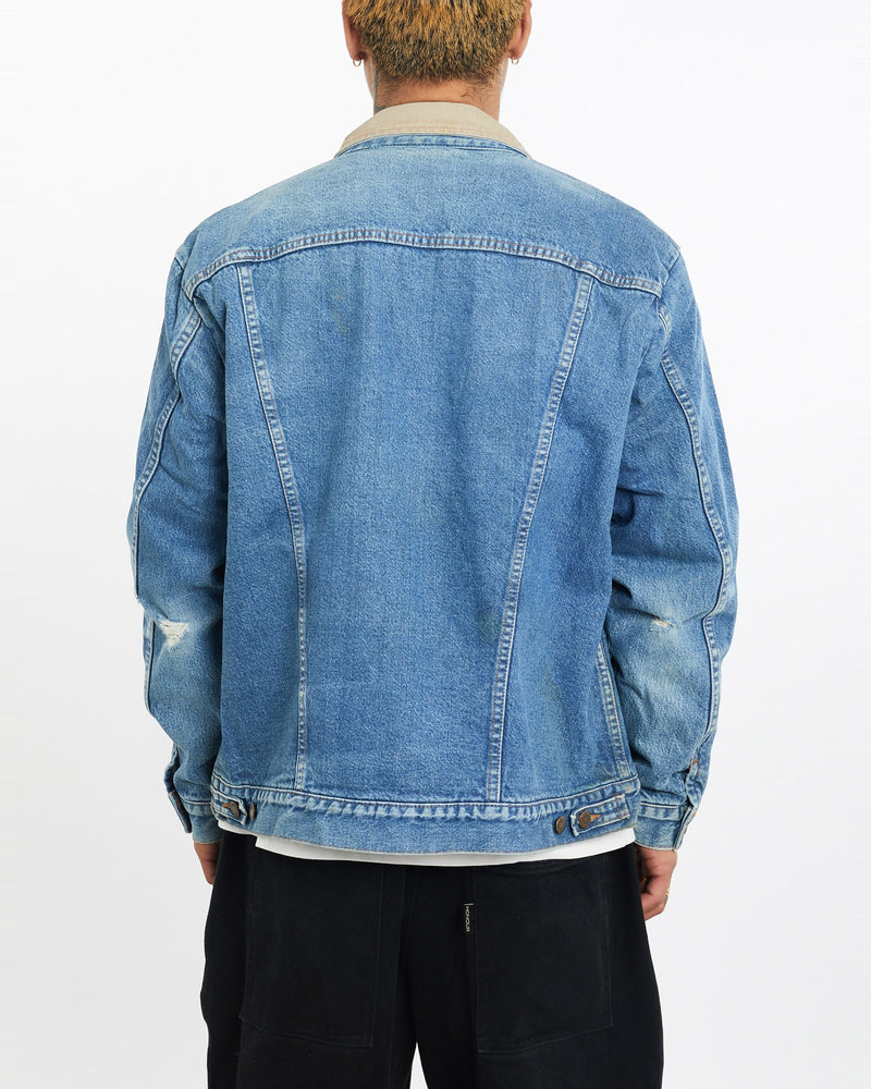 Vintage, Wrangler, Blanket, Lined, Denim, Jacket, The Real Deal, size extra large, colour Blue, newtown, sydney, australia, thrift store, opshop, preloved, secondhand, sustainable, retro, antique, 70s, 80s, 90s, 2000s, 00s, fashion, clothing, streetwear, trendy, garment, style, boutique, store, shop, archive, sale, cheap, best, top, Jackets