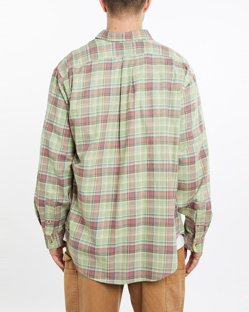 Vintage, 90s, Polo, Ralph, Lauren, Flannelette, Button, Up, Shirt, The Real Deal, size extra large, colour Multicolour, newtown, sydney, australia, thrift store, opshop, preloved, secondhand, sustainable, retro, antique, 70s, 80s, 90s, 2000s, 00s, fashion, clothing, streetwear, trendy, garment, style, boutique, store, shop, archive, sale, cheap, best, top, Shirts