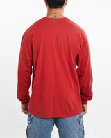 Vintage, Nike, Long, Sleeve, Tee, The Real Deal, size extra large, colour Red, newtown, sydney, australia, thrift store, opshop, preloved, secondhand, sustainable, retro, antique, 70s, 80s, 90s, 2000s, 00s, fashion, clothing, streetwear, trendy, garment, style, boutique, store, shop, archive, sale, cheap, best, top, T-Shirts