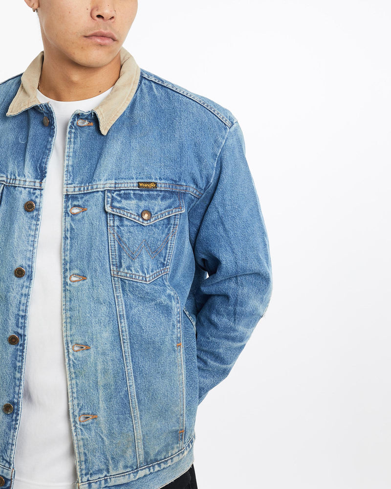 Vintage, Wrangler, Blanket, Lined, Denim, Jacket, The Real Deal, size extra large, colour Blue, newtown, sydney, australia, thrift store, opshop, preloved, secondhand, sustainable, retro, antique, 70s, 80s, 90s, 2000s, 00s, fashion, clothing, streetwear, trendy, garment, style, boutique, store, shop, archive, sale, cheap, best, top, Jackets