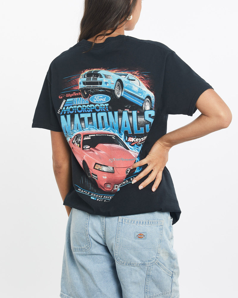 Vintage, Ford, Motorsport, Racing, Tee, The Real Deal, size small, colour Black, newtown, sydney, australia, thrift store, opshop, preloved, secondhand, sustainable, retro, antique, 70s, 80s, 90s, 2000s, 00s, fashion, clothing, streetwear, trendy, garment, style, boutique, store, shop, archive, sale, cheap, best, top, T-Shirts