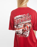 Vintage, NASCAR, Racing, Kevin, Harvick', Racing, Tee, The Real Deal, size large, colour Red, newtown, sydney, australia, thrift store, opshop, preloved, secondhand, sustainable, retro, antique, 70s, 80s, 90s, 2000s, 00s, fashion, clothing, streetwear, trendy, garment, style, boutique, store, shop, archive, sale, cheap, best, top, T-Shirts