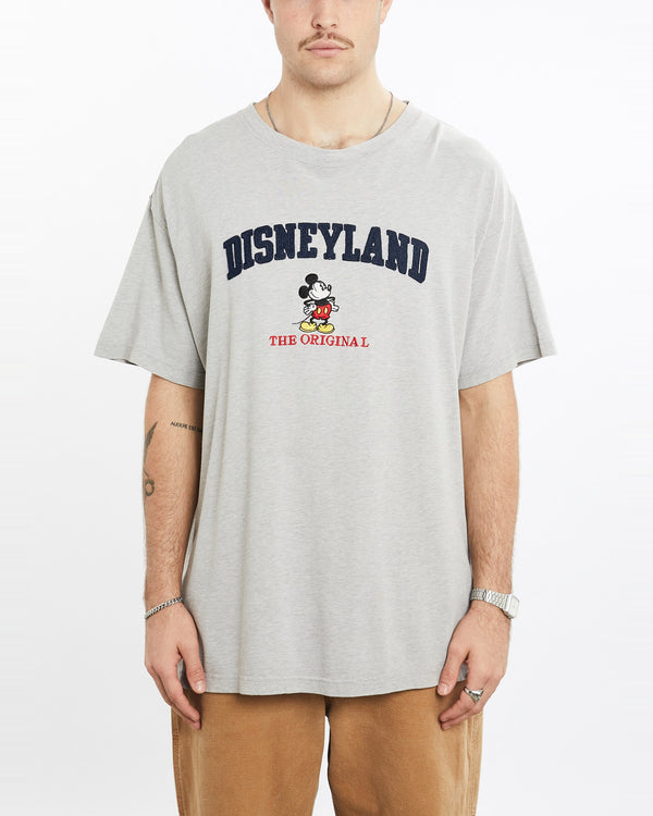 Vintage, Mickey, Mouse, Disneyland, Tee, The Real Deal, size extra large, colour Grey, newtown, sydney, australia, thrift store, opshop, preloved, secondhand, sustainable, retro, antique, 70s, 80s, 90s, 2000s, 00s, fashion, clothing, streetwear, trendy, garment, style, boutique, store, shop, archive, sale, cheap, best, top, T-Shirts