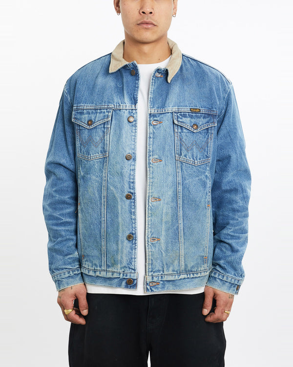 Vintage, Wrangler, Blanket, Lined, Denim, Jacket, The Real Deal, size extra large, colour Blue, newtown, sydney, australia, thrift store, opshop, preloved, secondhand, sustainable, retro, antique, 70s, 80s, 90s, 2000s, 00s, fashion, clothing, streetwear, trendy, garment, style, boutique, store, shop, archive, sale, cheap, best, top, Jackets