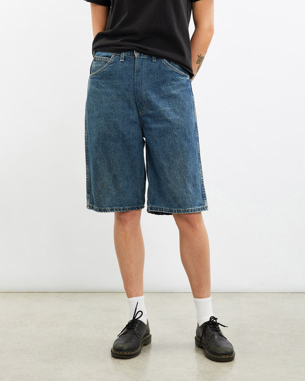 Vintage, Dickies, Denim, Carpenter, Shorts, The Real Deal, size 30", colour Blue, newtown, sydney, australia, thrift store, opshop, preloved, secondhand, sustainable, retro, antique, 70s, 80s, 90s, 2000s, 00s, fashion, clothing, streetwear, trendy, garment, style, boutique, store, shop, archive, sale, cheap, best, top, Shorts