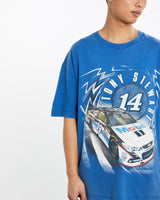 Vintage, Tony, Stewart, NASCAR, Racing, Tee, The Real Deal, size large, colour Blue, newtown, sydney, australia, thrift store, opshop, preloved, secondhand, sustainable, retro, antique, 70s, 80s, 90s, 2000s, 00s, fashion, clothing, streetwear, trendy, garment, style, boutique, store, shop, archive, sale, cheap, best, top, T-Shirts