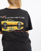 Vintage, Corvette, Racing, Tee, The Real Deal, size medium, colour Black, newtown, sydney, australia, thrift store, opshop, preloved, secondhand, sustainable, retro, antique, 70s, 80s, 90s, 2000s, 00s, fashion, clothing, streetwear, trendy, garment, style, boutique, store, shop, archive, sale, cheap, best, top, T-Shirts
