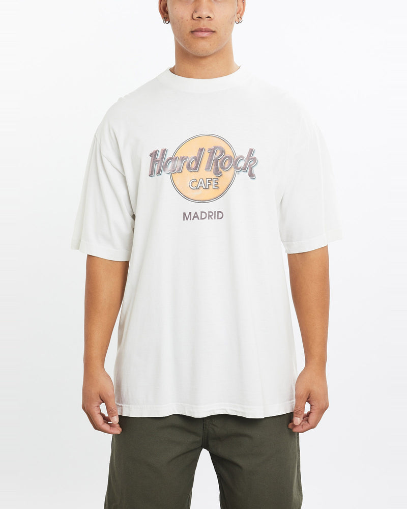 Vintage, 90s, Hard, Rock, Cafe, Tee, The Real Deal, size large, colour White, newtown, sydney, australia, thrift store, opshop, preloved, secondhand, sustainable, retro, antique, 70s, 80s, 90s, 2000s, 00s, fashion, clothing, streetwear, trendy, garment, style, boutique, store, shop, archive, sale, cheap, best, top, T-Shirts