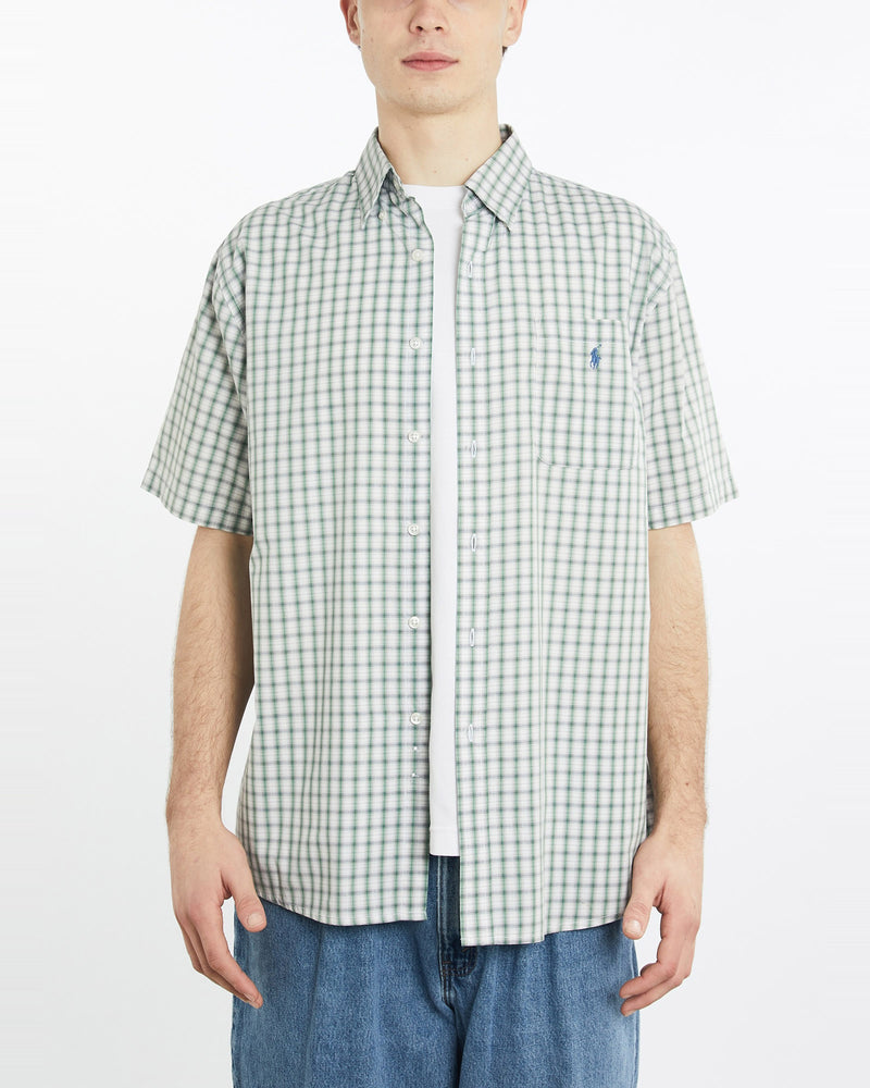 Vintage, 90s, Polo, Ralph, Lauren, Short, Sleeve, Button, Up, Shirt, The Real Deal, size extra large, colour Multicolour, newtown, sydney, australia, thrift store, opshop, preloved, secondhand, sustainable, retro, antique, 70s, 80s, 90s, 2000s, 00s, fashion, clothing, streetwear, trendy, garment, style, boutique, store, shop, archive, sale, cheap, best, top, Shirts