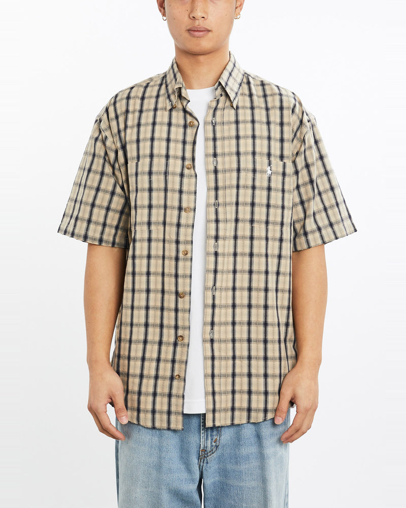 Vintage, 90s, Polo, Ralph, Lauren, Short, Sleeve, Button, Up, Shirt, The Real Deal, size large, colour Multicolour, newtown, sydney, australia, thrift store, opshop, preloved, secondhand, sustainable, retro, antique, 70s, 80s, 90s, 2000s, 00s, fashion, clothing, streetwear, trendy, garment, style, boutique, store, shop, archive, sale, cheap, best, top, Shirts