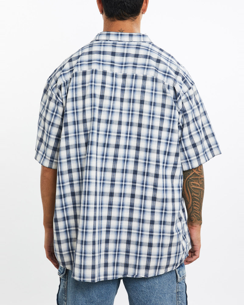 Vintage, Polo, Ralph, Lauren, Short, Sleeve, Button, Up, Shirt, The Real Deal, size extra large, colour Blue, newtown, sydney, australia, thrift store, opshop, preloved, secondhand, sustainable, retro, antique, 70s, 80s, 90s, 2000s, 00s, fashion, clothing, streetwear, trendy, garment, style, boutique, store, shop, archive, sale, cheap, best, top, Shirts