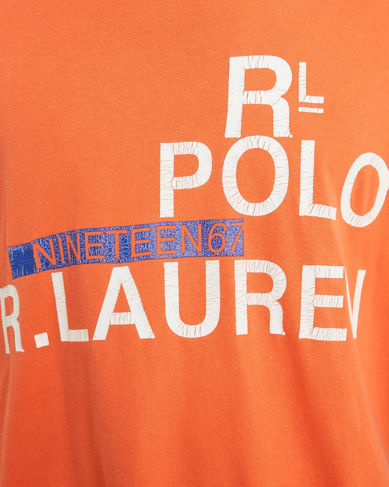 Vintage, 90s, Polo, Ralph, Lauren, Tee, The Real Deal, size large, colour Orange, newtown, sydney, australia, thrift store, opshop, preloved, secondhand, sustainable, retro, antique, 70s, 80s, 90s, 2000s, 00s, fashion, clothing, streetwear, trendy, garment, style, boutique, store, shop, archive, sale, cheap, best, top, T-Shirts