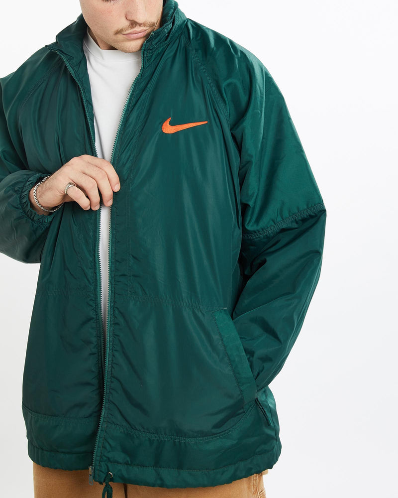 Vintage, 90s, Nike, Puffer, Jacket, The Real Deal, size extra large, colour Green, newtown, sydney, australia, thrift store, opshop, preloved, secondhand, sustainable, retro, antique, 70s, 80s, 90s, 2000s, 00s, fashion, clothing, streetwear, trendy, garment, style, boutique, store, shop, archive, sale, cheap, best, top, Jackets