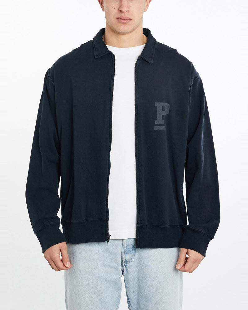 Vintage, 90s, Polo, Ralph, Lauren, Full, Zip, Collared, Sweatshirt, The Real Deal, size double extra large, colour Navy, newtown, sydney, australia, thrift store, opshop, preloved, secondhand, sustainable, retro, antique, 70s, 80s, 90s, 2000s, 00s, fashion, clothing, streetwear, trendy, garment, style, boutique, store, shop, archive, sale, cheap, best, top, Sweats and hoodies