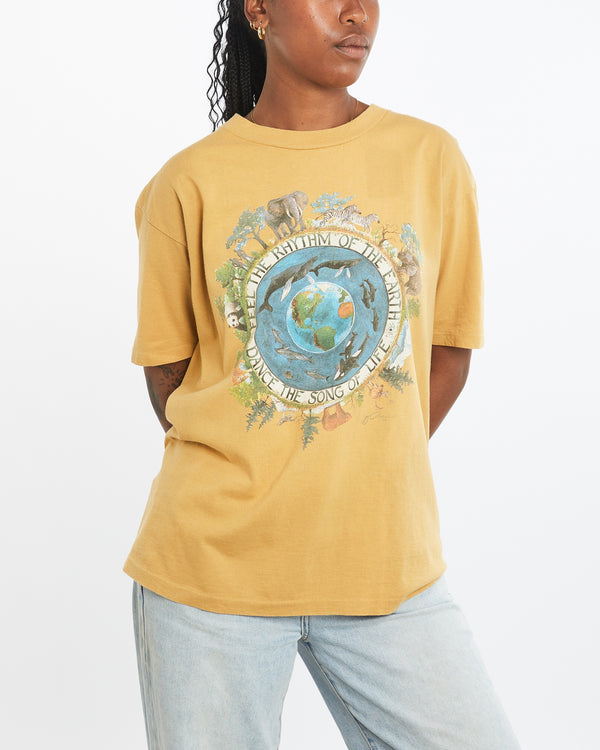 Vintage 90s Earth Wildlife Tee <br>M , The Real Deal , newtown, sydney, australia, thrift store, opshop, preloved, secondhand, sustainable, retro, antique, 70s, 80s, 90s, 2000s, 00s, fashion, clothing, streetwear, trendy, garment, style, boutique, store, shop, archive, sale, cheap, best, top