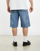 Vintage Arizona Jean Co. Denim Carpenter Shorts <br>32" , The Real Deal , newtown, sydney, australia, thrift store, opshop, preloved, secondhand, sustainable, retro, antique, 70s, 80s, 90s, 2000s, 00s, fashion, clothing, streetwear, trendy, garment, style, boutique, store, shop, archive, sale, cheap, best, top